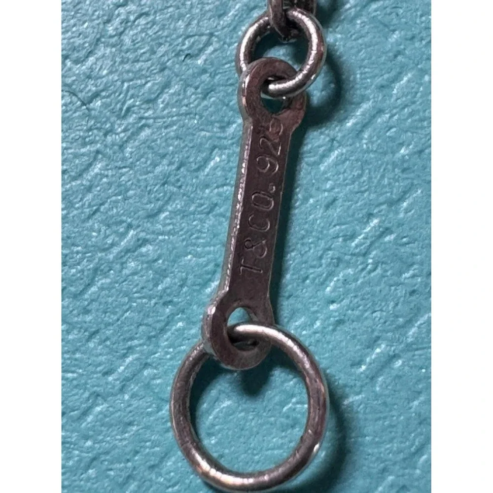 Vintage Tiffany & Co Elsa Peretti Teardrop 5 Charm Bracelet 7in - Picture 5 of 10
